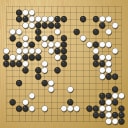 Board position at the end of game WAGC 1998 - Round 1 - Game 2: Ren Zhou Yi vs Satoshi Hiraoka