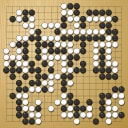 Board position at the end of game WAGC 1998 - Round 1 - Game 3: Wendong Zhao vs Michael Staub