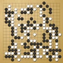 Board position at the end of game WAGC 1998 - Round 1 - Game 8: Zhiqi Yu vs Leon Matoh