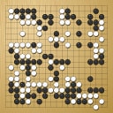 Board position at the end of game WAGC 1998 - Round 2 - Game 2: Pingqiang Zhou vs T Mark Hall