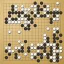 Board position at the end of game WAGC 1998 - Round 3 - Game 1: Dmytro Yatsenko vs Kerem Karaerkek