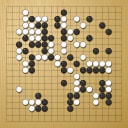 Board position at the end of game WAGC 1998 - Round 4 - Game 1: Ch`an-u Kim vs Jan Bogaerts