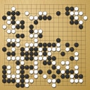 Board position at the end of game WAGC 1998 - Round 4 - Game 8: Ren Zhou Yi vs Injune Kang