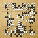 Board position at the end of game WAGC 1998 - Round 4 - Game 10: T Mark Hall vs Jostein Flood