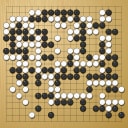 Board position at the end of game WAGC 1998 - Round 4 - Game 5: Zhiqi Yu vs Frank Janssen