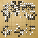 Board position at the end of game WAGC 1998 - Round 5 - Game 3: Csaba Mero vs Wendong Zhao