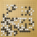 Board position at the end of game WAGC 1998 - Round 5 - Game 11: Gabriel Branco vs Giacomo Baizini