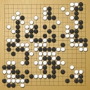 Board position at the end of game WAGC 1998 - Round 5 - Game 9: Jan Bogaerts vs Woei-Haw Djap