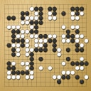 Board position at the end of game WAGC 1998 - Round 5 - Game 10: Robert Mateescu vs Jan Lubos