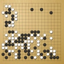 Board position at the end of game WAGC 1998 - Round 6 - Game 10: Cesar Sanchez vs Vesa Laatikainen