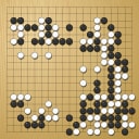 Board position at the end of game WAGC 1998 - Round 6 - Game 12: Pai-Yee Chu vs Chris Rafferty