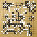Board position at the end of game WAGC 1998 - Round 6 - Game 7: Ricardo Quintero vs Peng-Chwan Ong