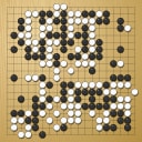 Board position at the end of game WAGC 1998 - Round 7 - Game 7: Csaba Mero vs Peng-Chwan Ong