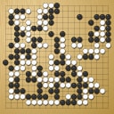 Board position at the end of game WAGC 1998 - Round 7 - Game 6: Robert Mateescu vs Radek Nechanicky
