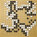Board position at the end of game WAGC 1998 - Round 7 - Game 11: Rogelio Rojas vs Arun Sagar