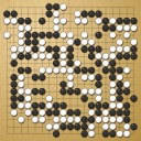 Board position at the end of game WAGC 1998 - Round 8 - Game 5: Jan Lubos vs Michael Staub