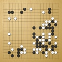 Board position at the end of game WAGC 1998 - Round 8 - Game 1: Wendong Zhao vs Ch`an-u Kim