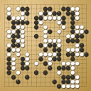 Board position at the end of game WAGC 1998 - Round 8 - Game 3: Zhiqi Yu vs Pingqiang Zhou