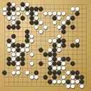Board position at the end of game WAGC 1999 - Round 1 - Game 8: Leszek Soldan vs Federico Pareja