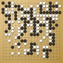 Board position at the end of game WAGC 1999 - Round 1 - Game 3: Pong-il Ri vs Zoran Mutabzija