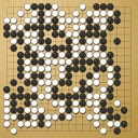Board position at the end of game WAGC 1999 - Round 1 - Game 4: Yiguo Sun vs Farid Ben Malek
