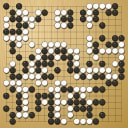 Board position at the end of game WAGC 1999 - Round 2 - Game 7: Edgardo Caceres-Estrada vs Kasper Hornbaek