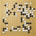 Board position at the end of game WAGC 1999 - Round 2 - Game 6: Erik Ekholm vs Christoph Gerlach