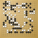 Board position at the end of game WAGC 1999 - Round 2 - Game 9: Paul Schmit vs Olli Lounela