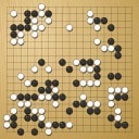Board position at the end of game WAGC 1999 - Round 2 - Game 5: Wuge Briscoe vs Victor Chow