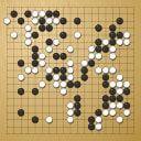 Board position at the end of game WAGC 1999 - Round 3 - Game 1: Gilles van Eeden vs Chae-seong Yu