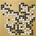 Board position at the end of game WAGC 1999 - Round 3 - Game 3: Pong-il Ri vs Ying Kan
