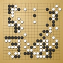 Board position at the end of game WAGC 1999 - Round 4 - Game 1: Diana Koszegi vs Chae-seong Yu