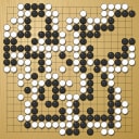 Board position at the end of game WAGC 1999 - Round 4 - Game 5: Mario del Rey vs Jure Klemencic