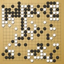 Board position at the end of game WAGC 1999 - Round 5 - Game 4: Wuge Briscoe vs Diana Koszegi