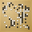 Board position at the end of game WAGC 1999 - Round 6 - Game 3: Cheng-juei Yu vs Alain Wettach
