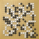 Board position at the end of game WAGC 1999 - Round 6 - Game 9: Christoph Gerlach vs Leszek Soldan