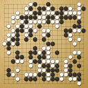 Board position at the end of game WAGC 1999 - Round 6 - Game 6: Sorin Gherman vs Yiguo Sun