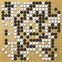 Board position at the end of game WAGC 1999 - Round 7 - Game 9: Ertug Akkol vs Chee-Wen Chow