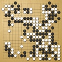 Board position at the end of game WAGC 1999 - Round 7 - Game 2: Hideyuki Sakai vs Wuge Briscoe