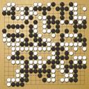 Board position at the end of game WAGC 1999 - Round 7 - Game 3: Pong-il Ri vs Xin Wei