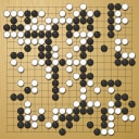 Board position at the end of game WAGC 2000 - Round 1 - Game 3: Joan Pons vs Jong-Moon Lee