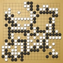 Board position at the end of game WAGC 2000 - Round 1 - Game 6: Krzysztof Giedrojc vs Royland de la Torre