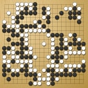 Board position at the end of game WAGC 2000 - Round 2 - Game 4: Zbynek Dach vs Febbiyuti Arria