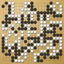Board position at the end of game WAGC 2000 - Round 2 - Game 2: Zoran Mutabzija vs June-Ki Beck
