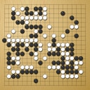 Board position at the end of game WAGC 2000 - Round 3 - Game 3: Diego Ruiz vs Tibor Pocsai