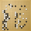 Board position at the end of game WAGC 2000 - Round 3 - Game 5: Krzysztof Giedrojc vs Hatime Araki