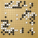Board position at the end of game WAGC 2000 - Round 3 - Game 1: Maleun-Saem Hong vs Dmytro Bogatskyy