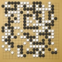 Board position at the end of game WAGC 2000 - Round 3 - Game 8: Pablo Saez vs Charles Matthews
