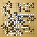 Board position at the end of game WAGC 2000 - Round 4 - Game 8: Jostein Flood vs Leon Matoh