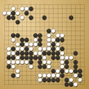 Board position at the end of game WAGC 2000 - Round 4 - Game 4: Matti Siivola vs Say-Boon Ng
